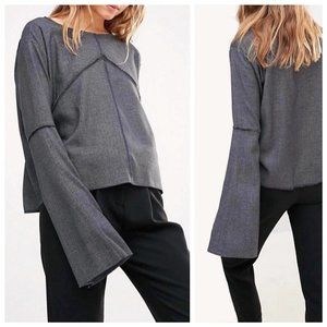 House of Sunny Sweater Top with Bell Sleeves